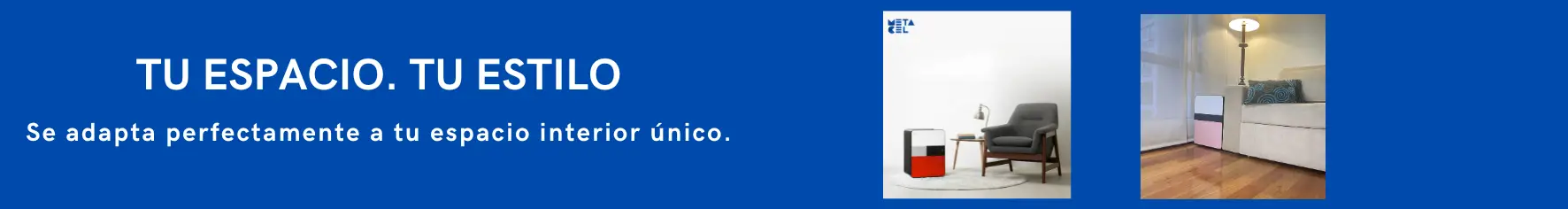 Banner con frase "tu espacio tu estilo"