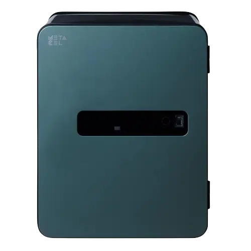 Caja fuerte grande metacel pret verde oscuro