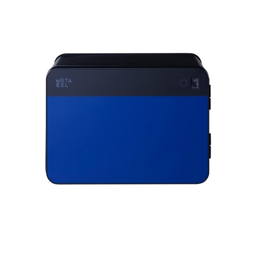 Caja fuerte mediana/ pequeña Metacel Cube azul marino